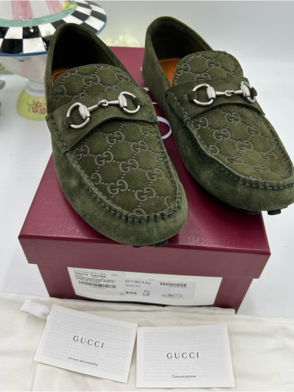 Gucci GG embossed suede driver loafers size 9.5 fits
10 US made in Italy - Picture 8 of 8